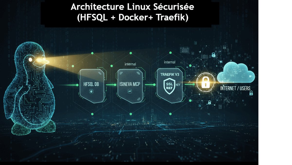 Infrastructure Linux sécurisée serveur MCP avec HFSQL et Traefik