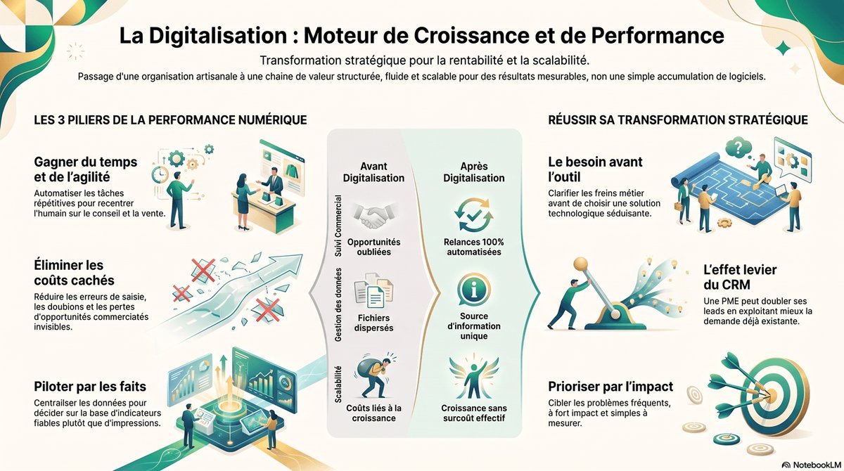 Digitalisation : un levier de croissance, pas juste un projet IT