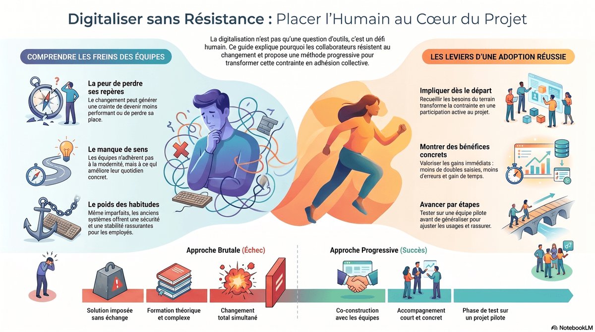 Digitaliser son entreprise sans résistance interne : méthode et bonnes pratiques