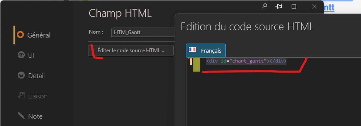 poc gantt : code html