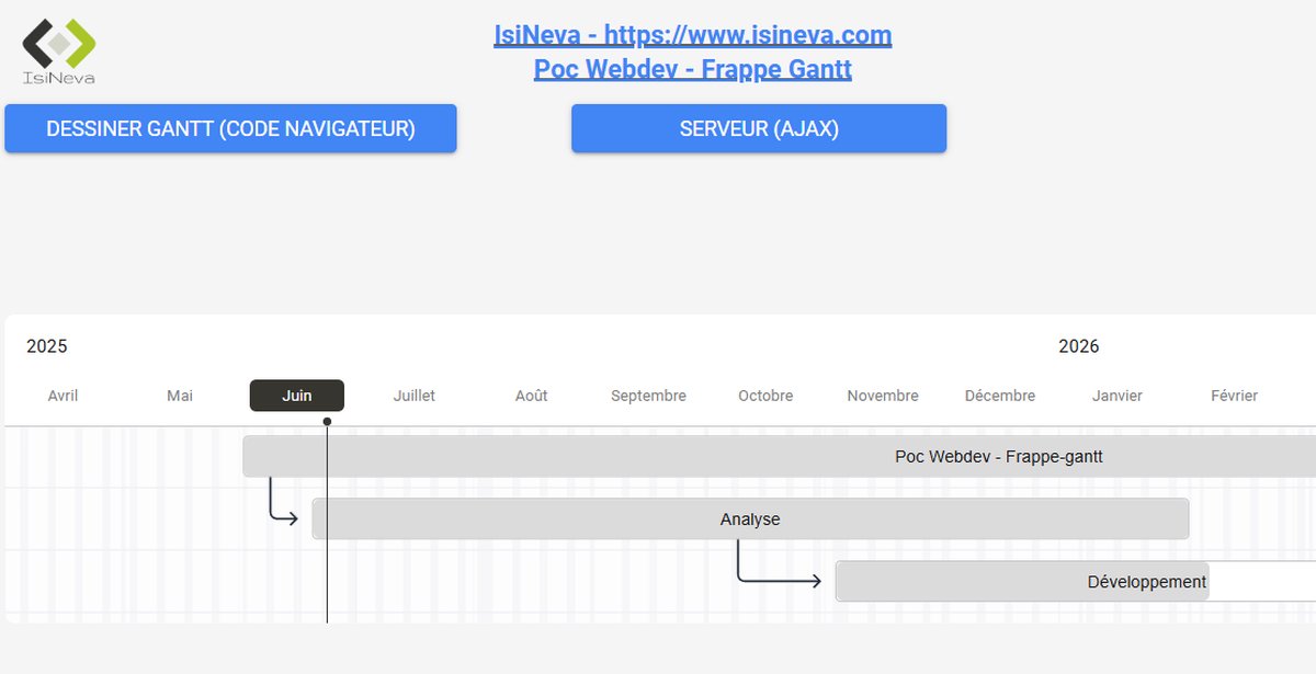 WEBDEV – Intégration de Frappe Gantt pour des plannings interactifs
