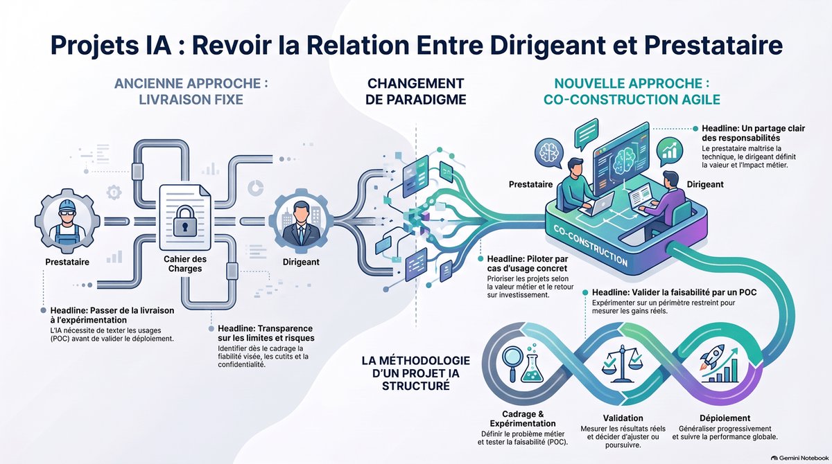 Projets avec IA : ce qui change dans la relation entre le dirigeant et son prestataire informatique