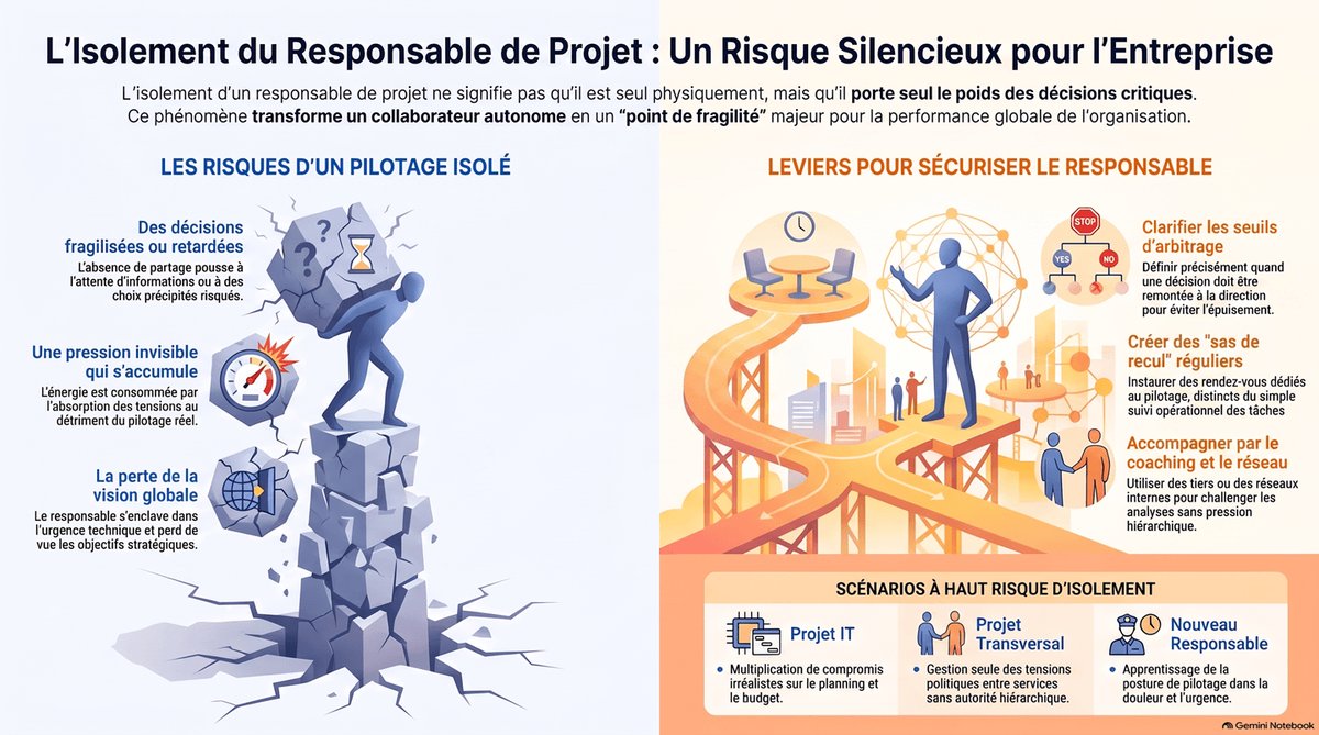 Responsable de projet isolé : les risques pour votre entreprise
